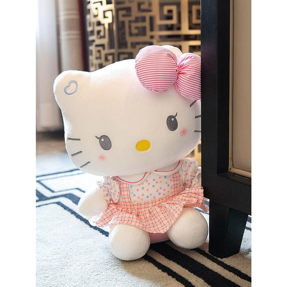 Hello Kitty Plush Toy with Pink Bow 41cm - Picture 2 of 3